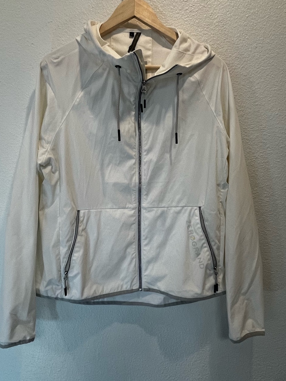 Cole Haan Off-White Hooded Utility Jacket